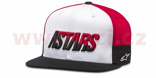 kšiltovka FASTER HAT, ALPINESTARS (bílá/černá/červená)
